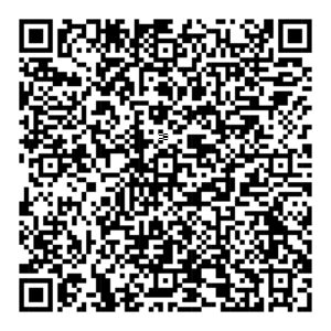 QR-Code in Schwarz-Weiß, quadratisch, auf weißem Hintergrund. Enthält verschlüsselte Informationen.